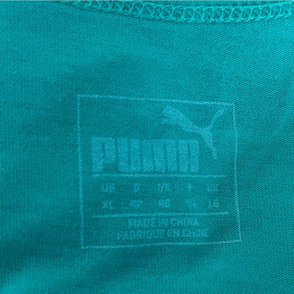 Puma Green “Layer” Hi-Lo T-shirt - Picture 4 of 5